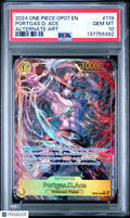 2024 One Piece—Portgas.D.Ace (Alternate Art) #OP07-119—Secret Rare Foil PSA 10