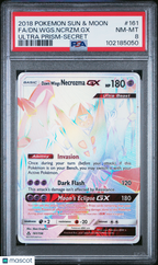 2018 Pokemon—DN. WGS. Ncrzm. GX #161 Sm-Ultra Prism—Secret Rainbow PSA 8