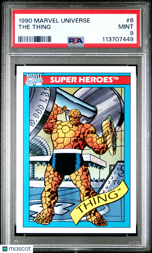 1990 Marvel Universe N/A The Thing #6 PSA 9