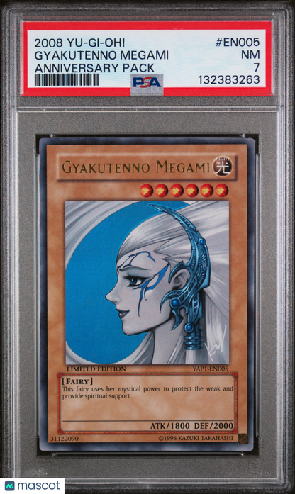 2008 Yu-Gi-Oh!—Gyakutenno Megami #EN005 Anniversary Pack— PSA 7