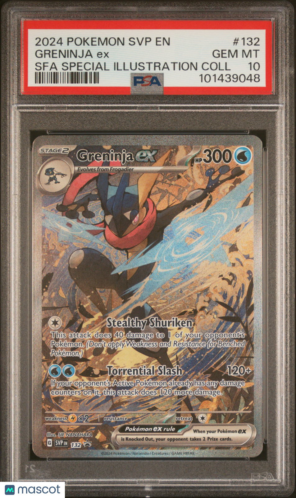 2024 Pokemon TCG Greninja EX SV Black Star Promo #132 PSA 10