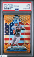 2024 Panini Mosaic —Amon-Ra ST. Brown #263 Honeycomb National Pride —PSA 9