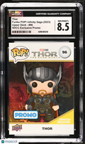 2023 UD Funko Pop! Infinity Saga Marvel—Thor #96 SDCC Exclusive Promo— CGC 8.5