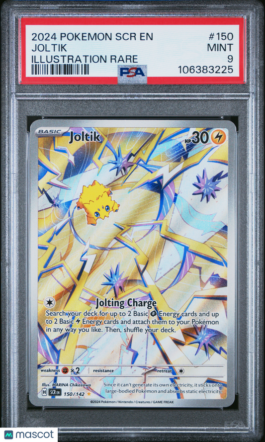 2024 Pokemon Joltik Stellar Crown #150 Illustration Rare PSA 9
