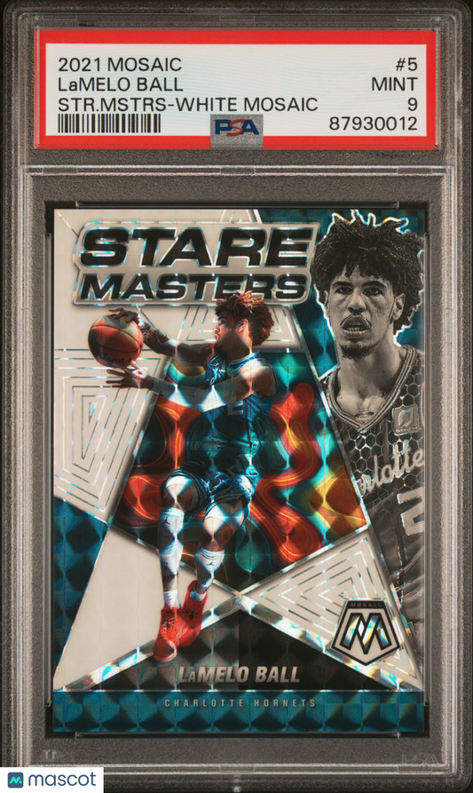 2021 Panini Mosaic Stare Masters Lamelo Ball #5 PSA 9