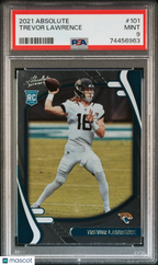 2021 Panini Absolute Football—Trevor Lawrence #101 Rookie—PSA 9