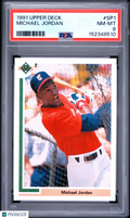 1991 Upper Deck Baseball—Michael Jordan #SP1 —PSA 8