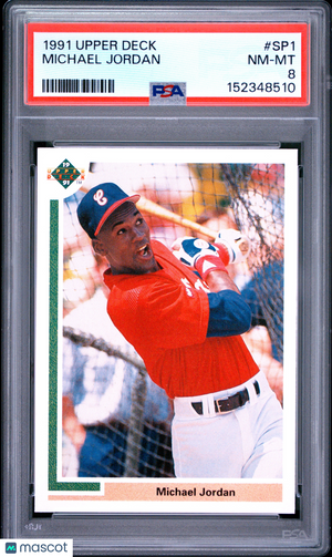 1991 Upper Deck Baseball—Michael Jordan #SP1 —PSA 8
