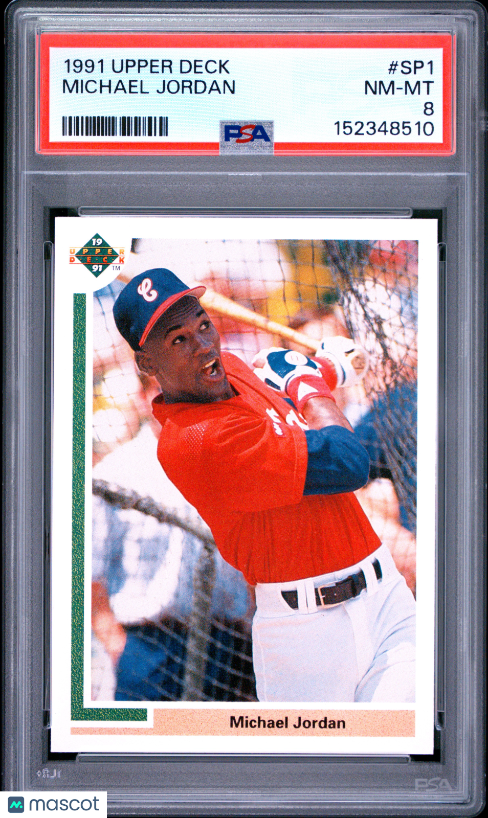1991 Upper Deck Baseball—Michael Jordan #SP1 —PSA 8