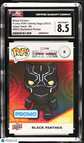 2023 UD Funko Pop! Infinity Saga Marvel—Black Panther #5 SDCC Exc Promo— CGC 8.5