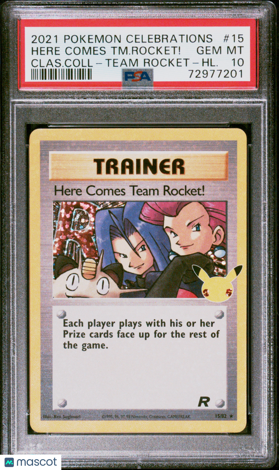 Here Comes TM. Rocket! 2021 Pokemon Celebrations Classic Collection #15 PSA 10