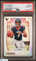 2023 Panini Prizm Football—CJ Stroud #PFR2 Flashback Rookie —PSA 10