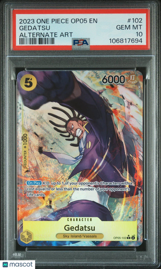 2023 One Piece CCG Gedatsu Awakening Of The New Era #102 PSA 10 - Papa Joey's Collectibles