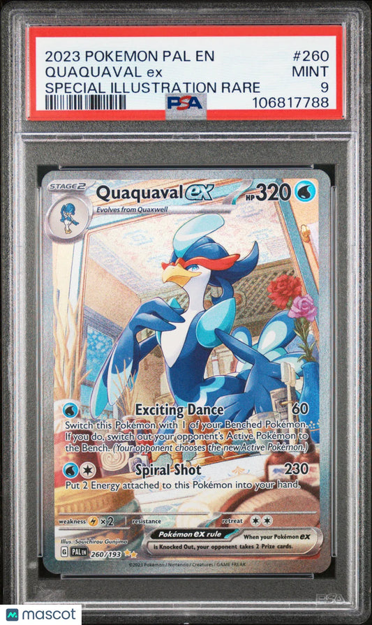 Pokemon TCG Quaquaval EX 2023 Pokemon Special Illustration Rare PSA 9 - Papa Joey's Collectibles