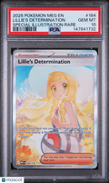 2025 Pokemon TCG—Lillie's Determination #184 Mega Evolution—SIR Holo PSA 10