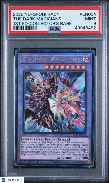 2025 Yu-Gi-Oh!—The Dark Magicians #EN054 Ra04-Quarter Century Stampede—PSA 9