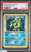 1999 Pokemon—Gyarados #006 Base Set (Shadowless)—Holo Rare (1st Edition) PSA 3