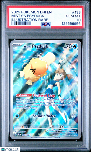 2025 Pokemon—Misty's Psyduck #193/165 Destined Rivals—Illustration Rare PSA 10