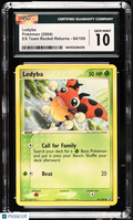 2004 Pokemon—Ledyba #64/109 EX Team Rocket Returns—Common Nonholo CGC 10