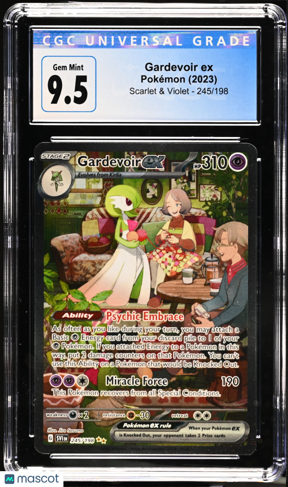 2023 Pokemon—Gardevoir ex 245 Scarlet & Violet—Special Illustration Rare CGC 9.5