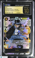 2023 One Piece—Sabo #OP04-083 Kingdoms Of Intrigue—Manga Alt. Art CGC 10