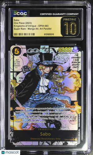 2023 One Piece—Sabo #OP04-083 Kingdoms Of Intrigue—Manga Alt. Art CGC 10