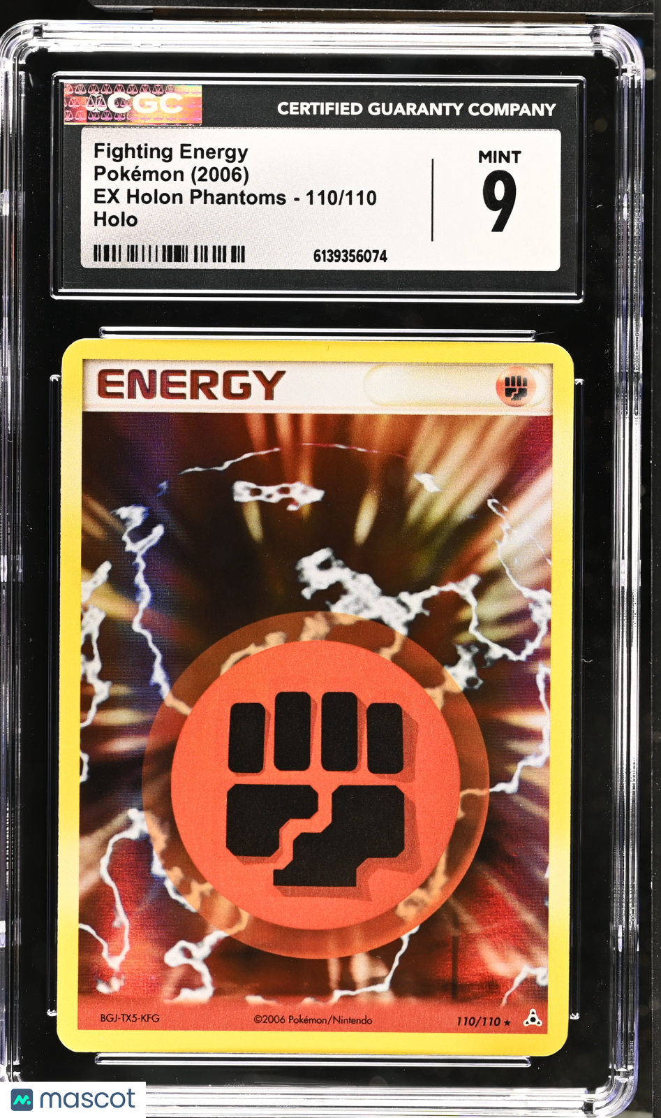 2006 Pokemon—Fighting Energy #110/110 EX Holon Phantoms—Holo Rare CGC 9