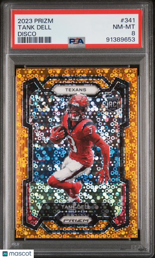 2023 Panini Prizm Football Tank Dell Disco #341 PSA 8