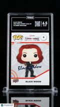 2023 Upper Deck Funko Infinity Saga Marvel—Black Widow #9 Facsimile Sig.—TAG 6.5