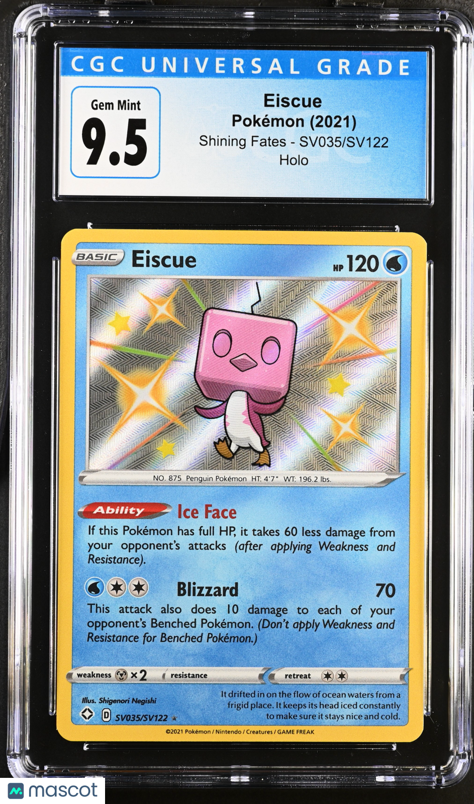 Eiscue 2021 Pokemon Shining Fates #SV035/SV122 CGC 10 - Papa Joey's Collectibles