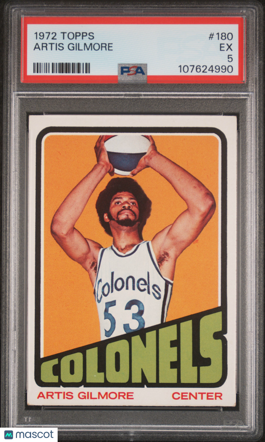 1972 Topps Basketball Artis Gilmore #180 PSA 5