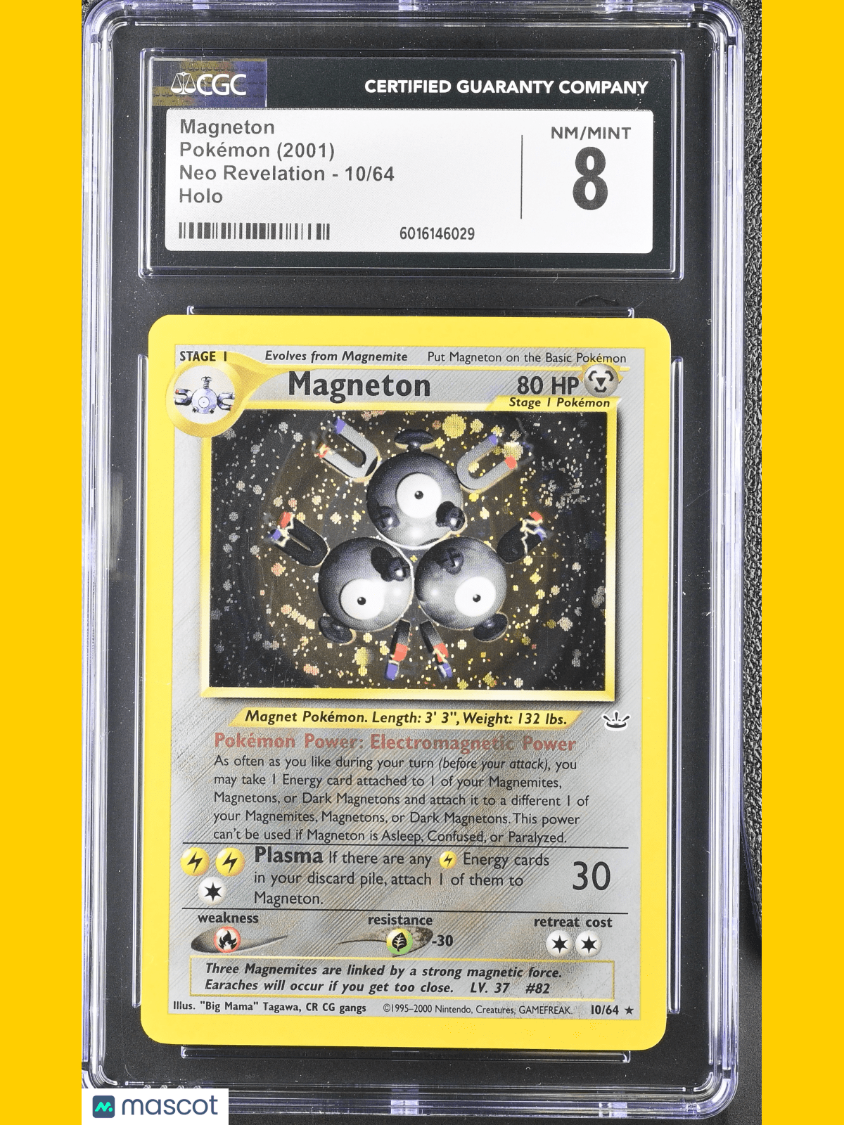 Pokémon Magneton 2001 Pokémon Neo Revelation #10/64 English CGC 8