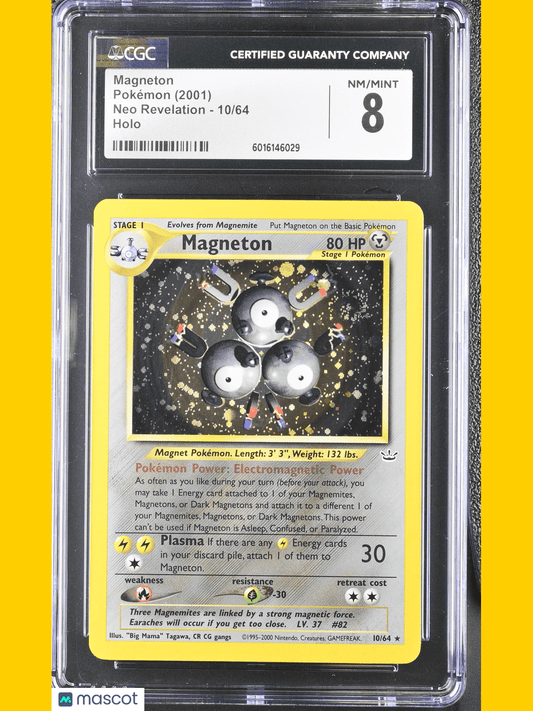 Pokémon Magneton 2001 Pokémon Neo Revelation #10/64 English CGC 8
