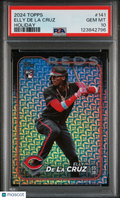 2024 Topps Baseball—Elly De La Cruz #141 Rookie RC Holiday —PSA 10