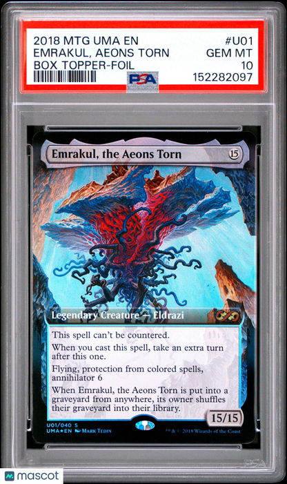 2018 Magic: TG—Emrakul, the Aeons Torn #U01/040 UMA:BT—Special Foil PSA 10