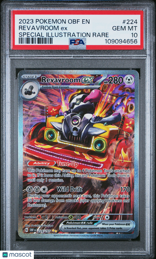 2023 Pokemon Revavroom EX Obsidian Flames #224 SIR PSA 10