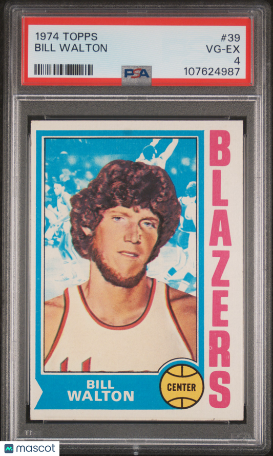 1974 Topps Basketball Bill Walton #39 PSA 4