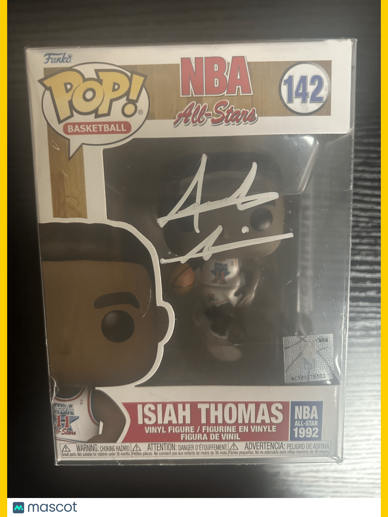 Isiah Thomas Detroit Pistons Signed Basketball Funko