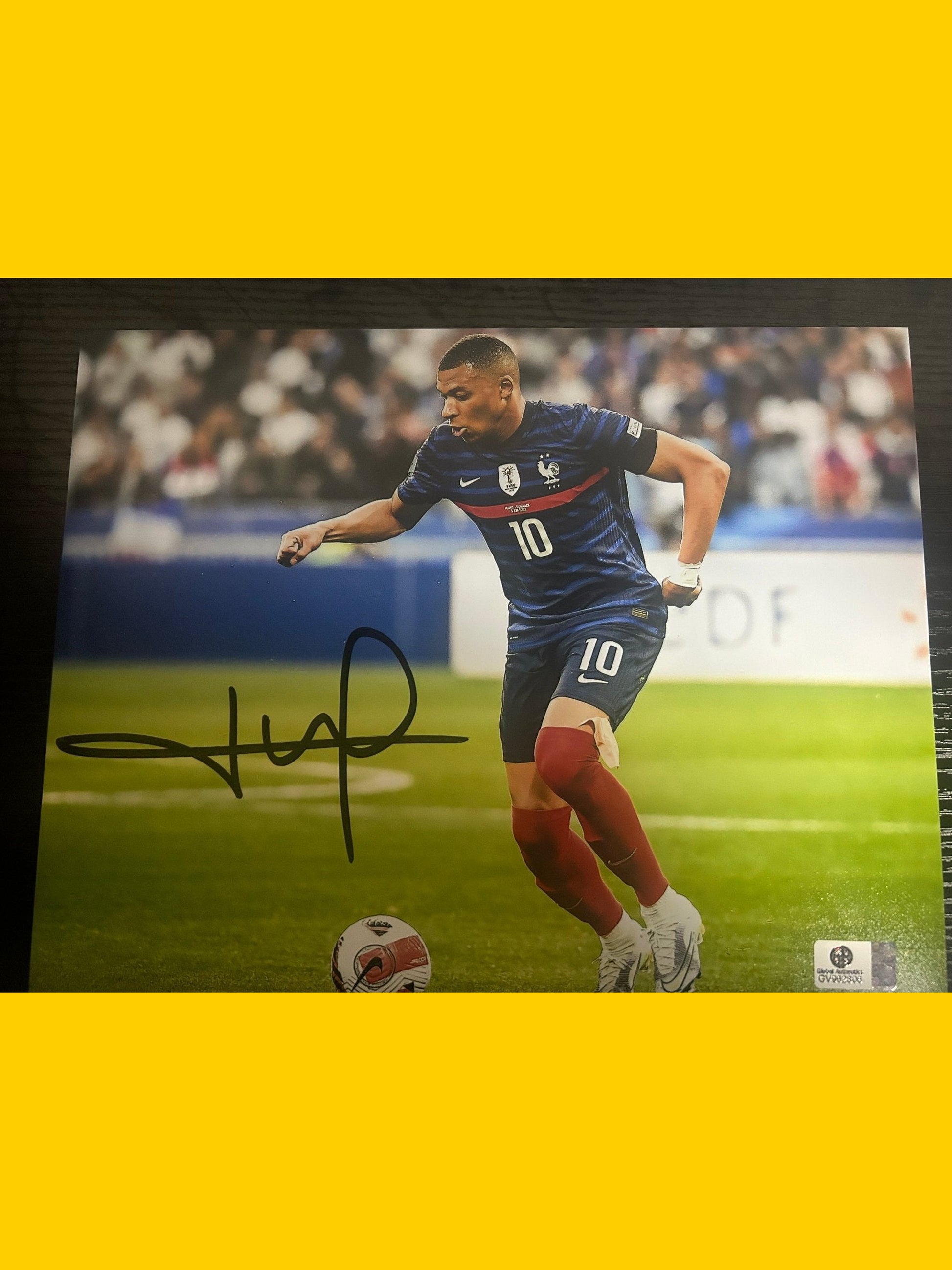 Kylian Mbappé Signed Photo W/COA