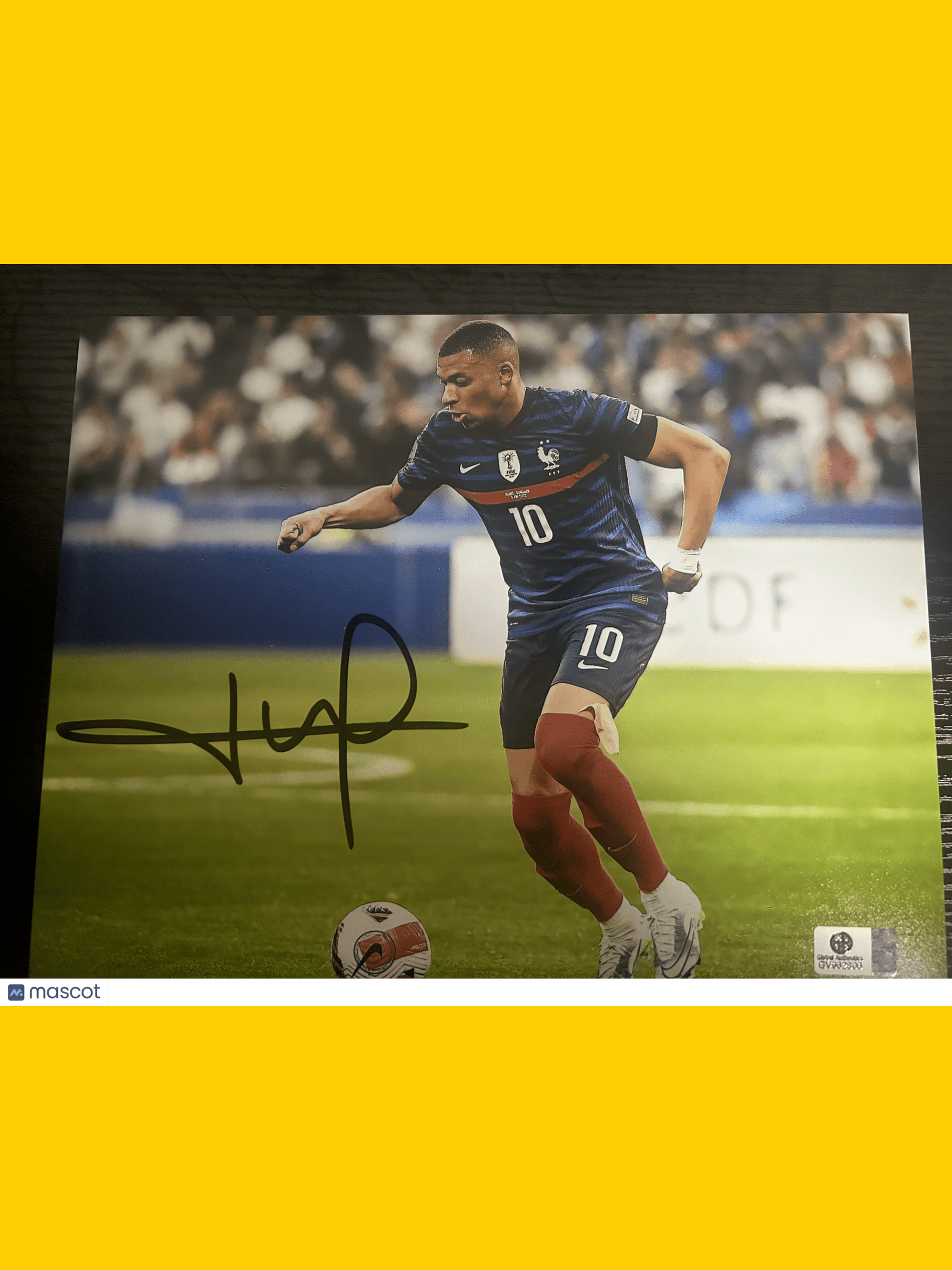 Kylian Mbappé Signed Photo W/COA