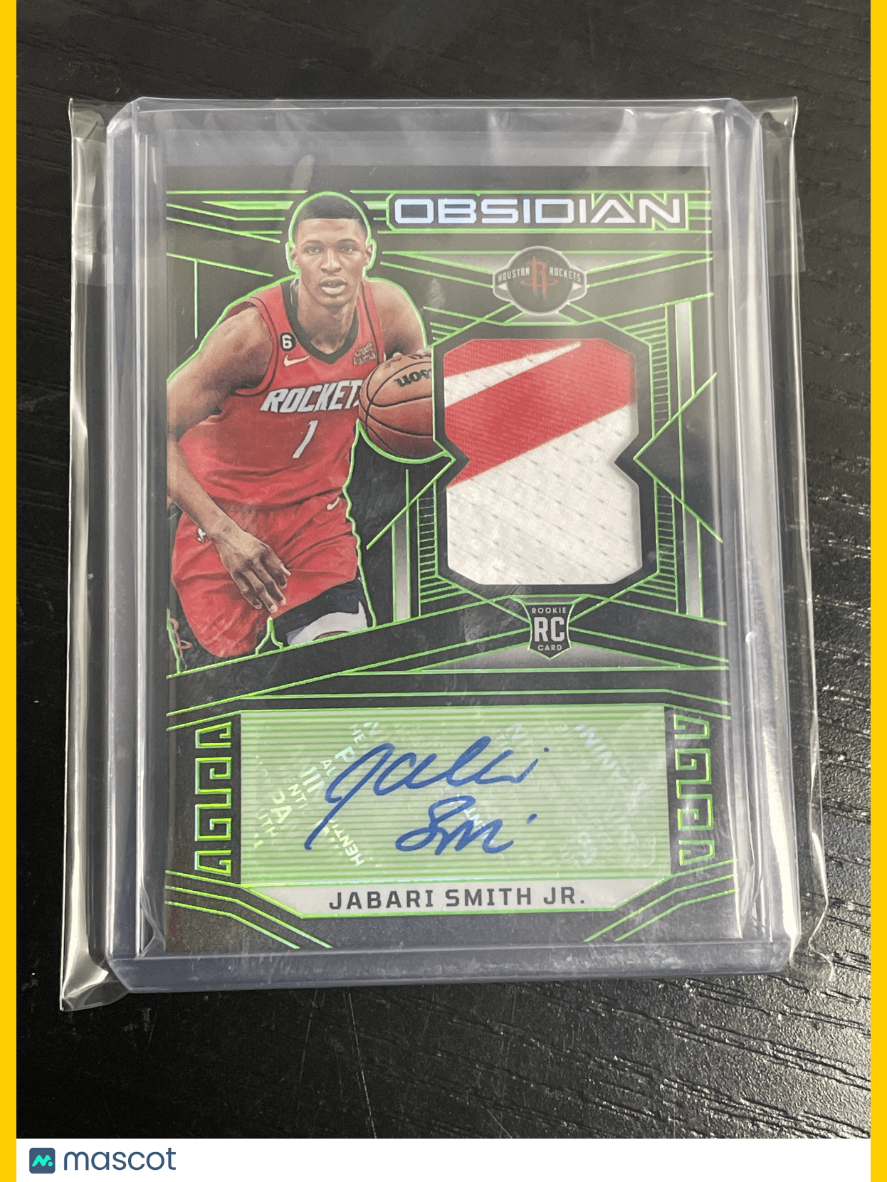 Obsidian Basketball Jabari Smith Jr Autograph Relic /25 #237