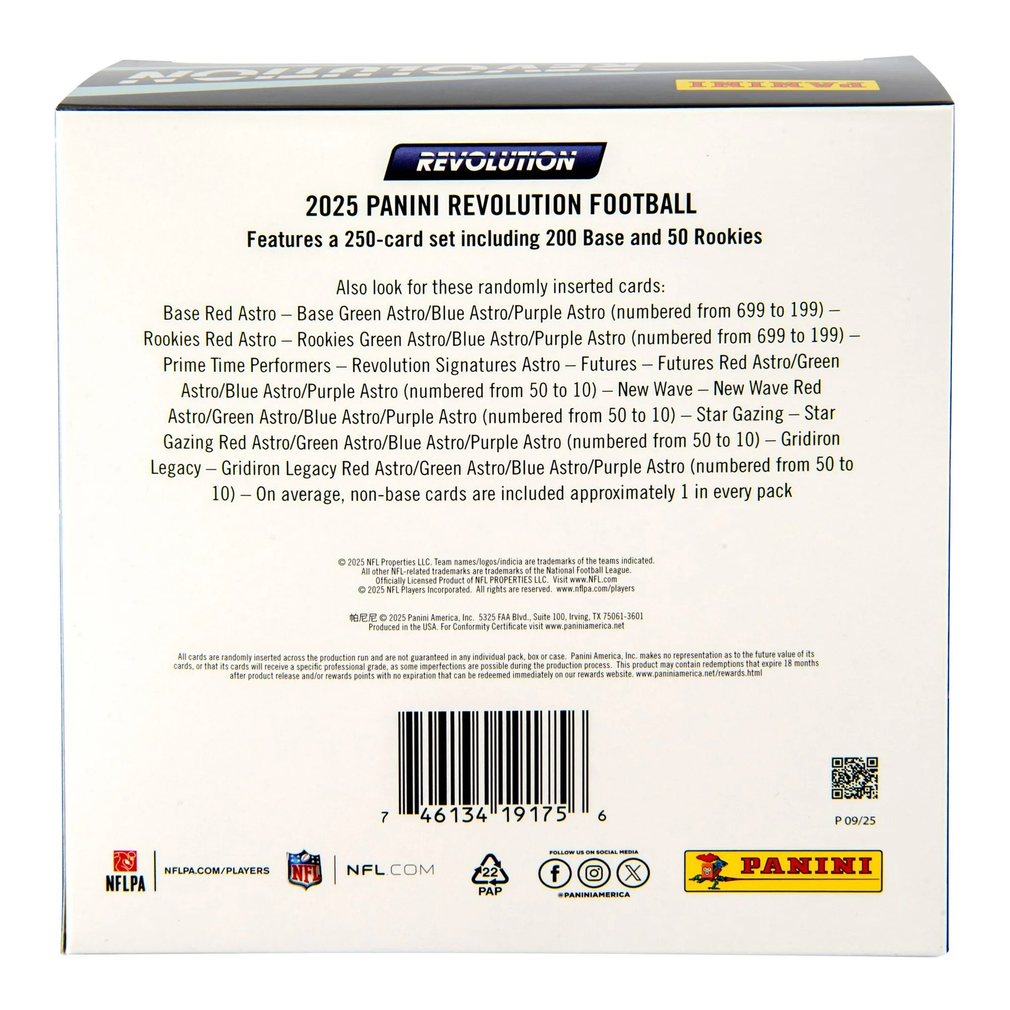 2025 Panini Revolution Football Mega Box