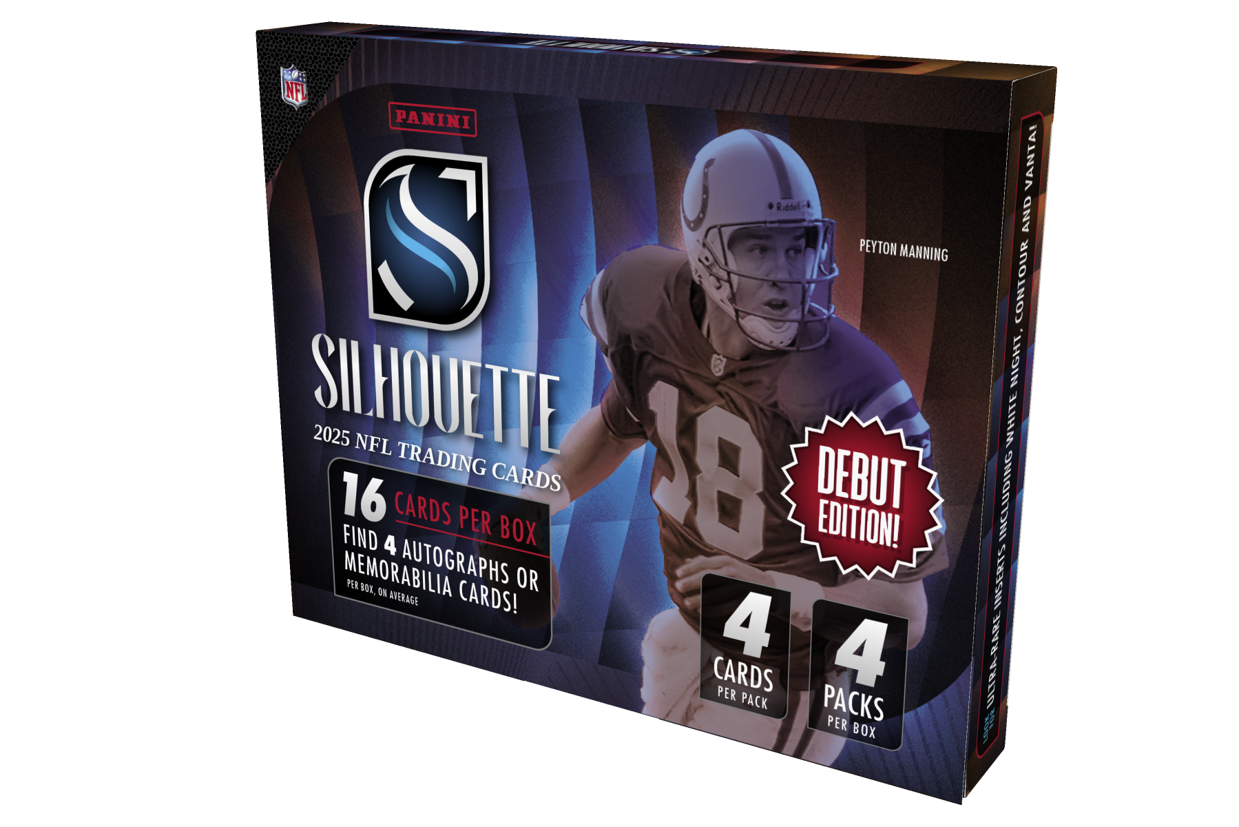 2025 Panini Silhouette NFL Trading Card BoxꟷDebut Edition