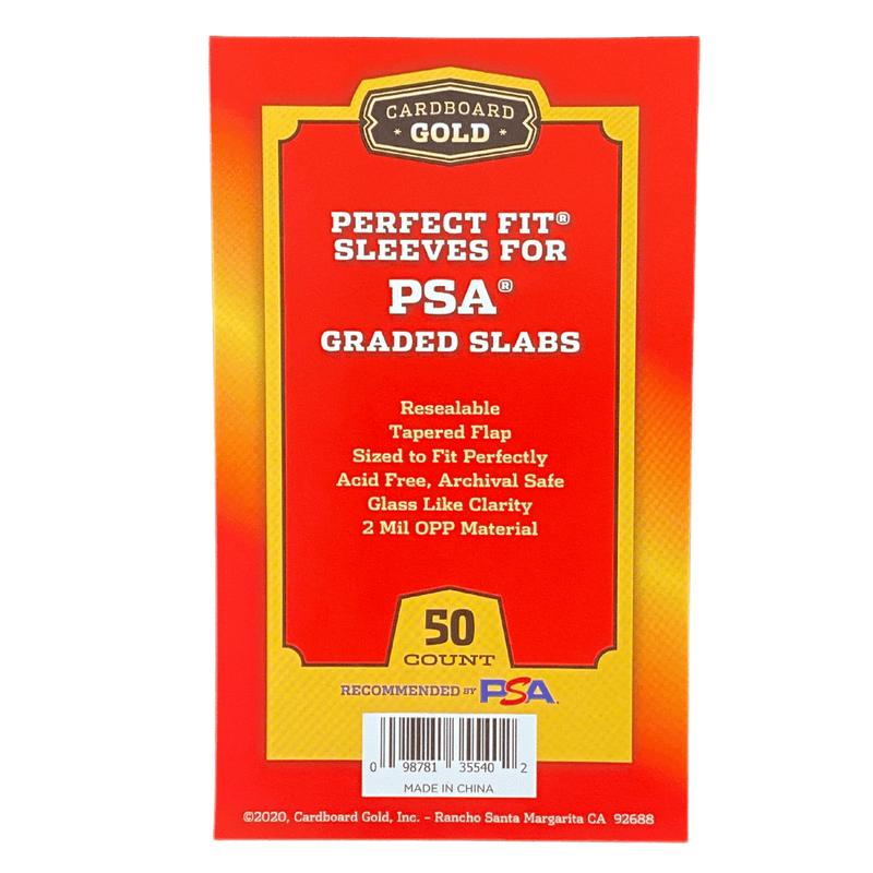 Cardboard Gold Perfect Fit Sleeves for Graded Slabs (PSA)