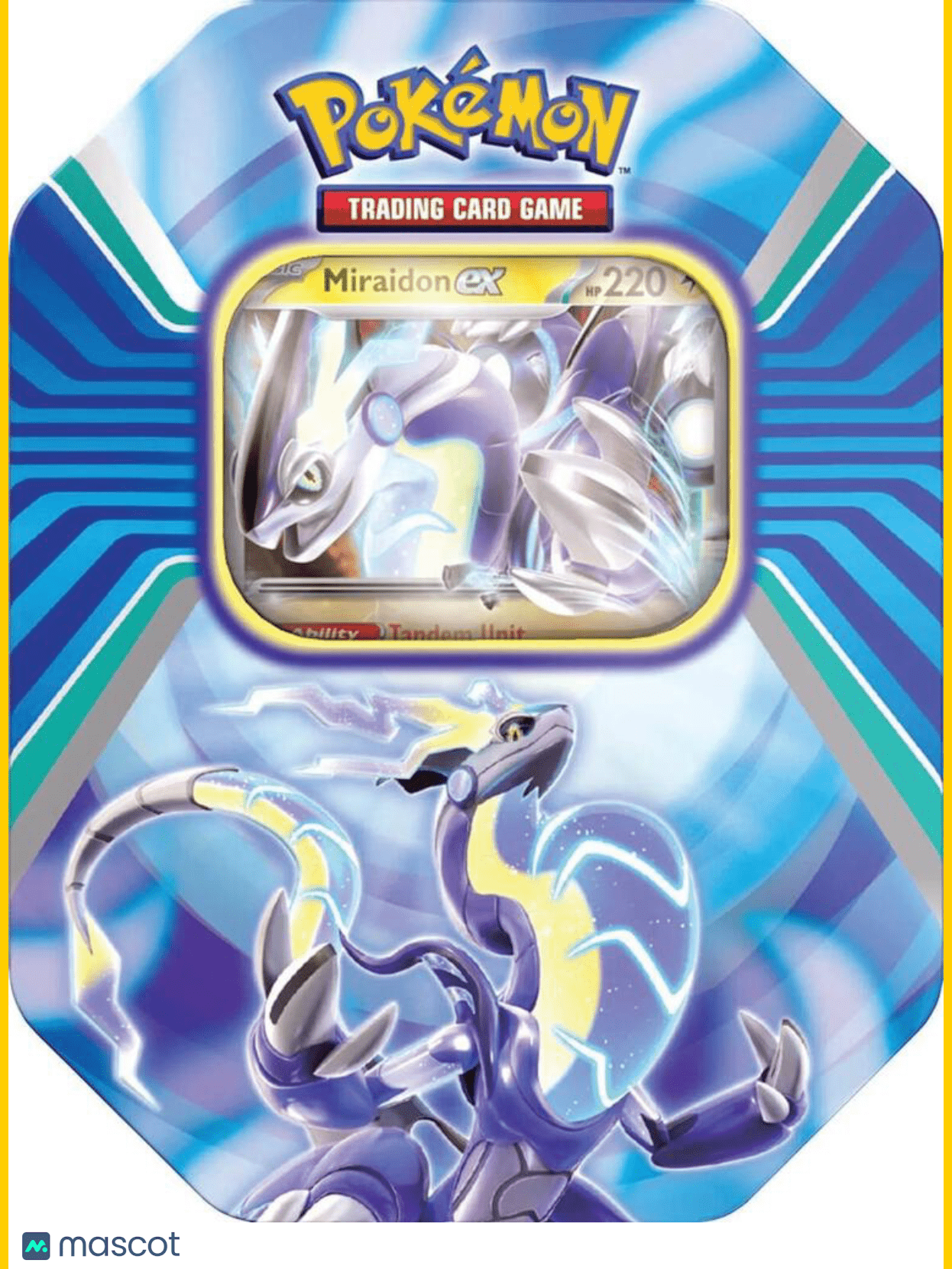 Pokemon Paldea Legends Miraidon Tin