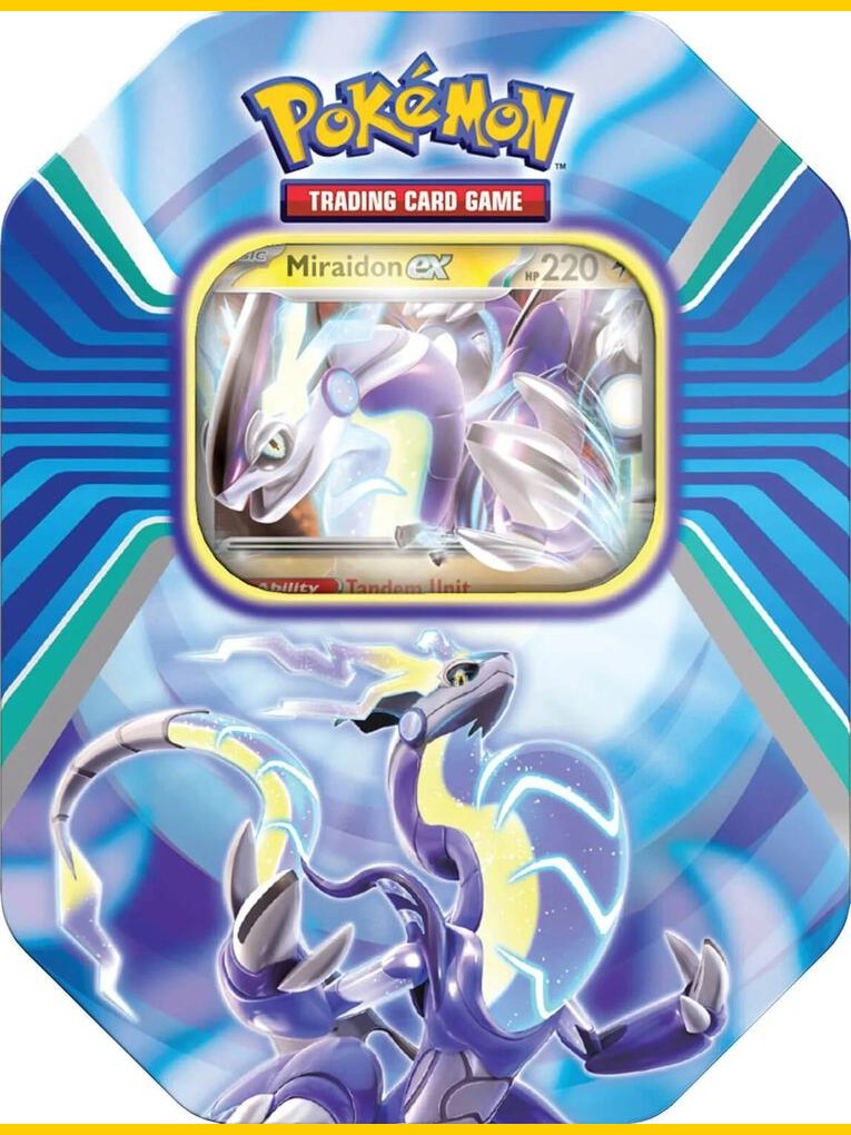 Pokemon Paldea Legends Miraidon Tin