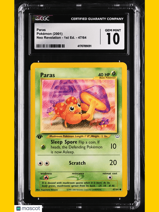 Pokémon Paras #47/64 English CGC 10