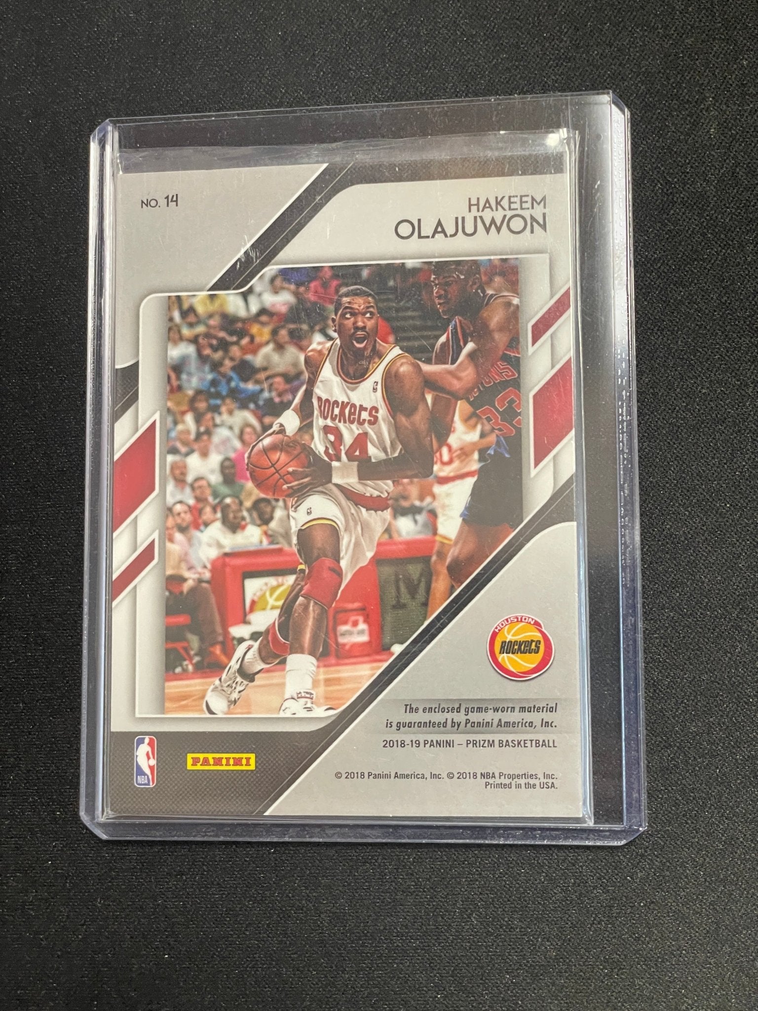 Prizm Basketball Hakeem Olajuwon Relic