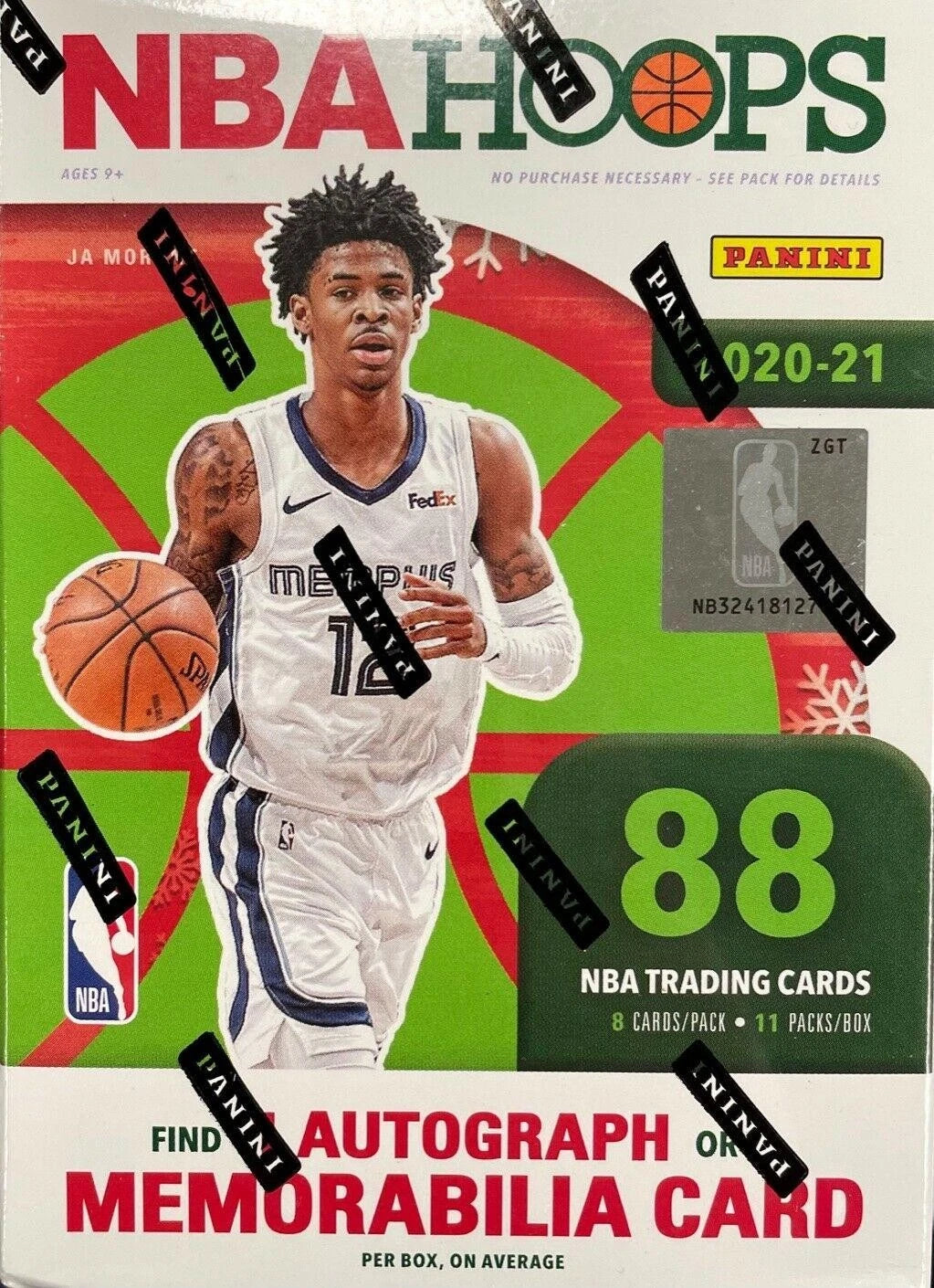 2020-21 Hoops Basketball Holiday Blaster Box