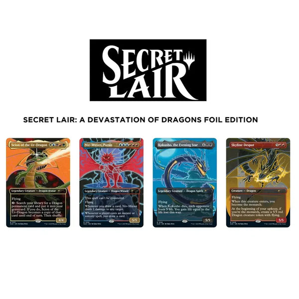 Magic: TG Secret Lair Drop: A Devastation of Dragons - Rainbow Foil Edition